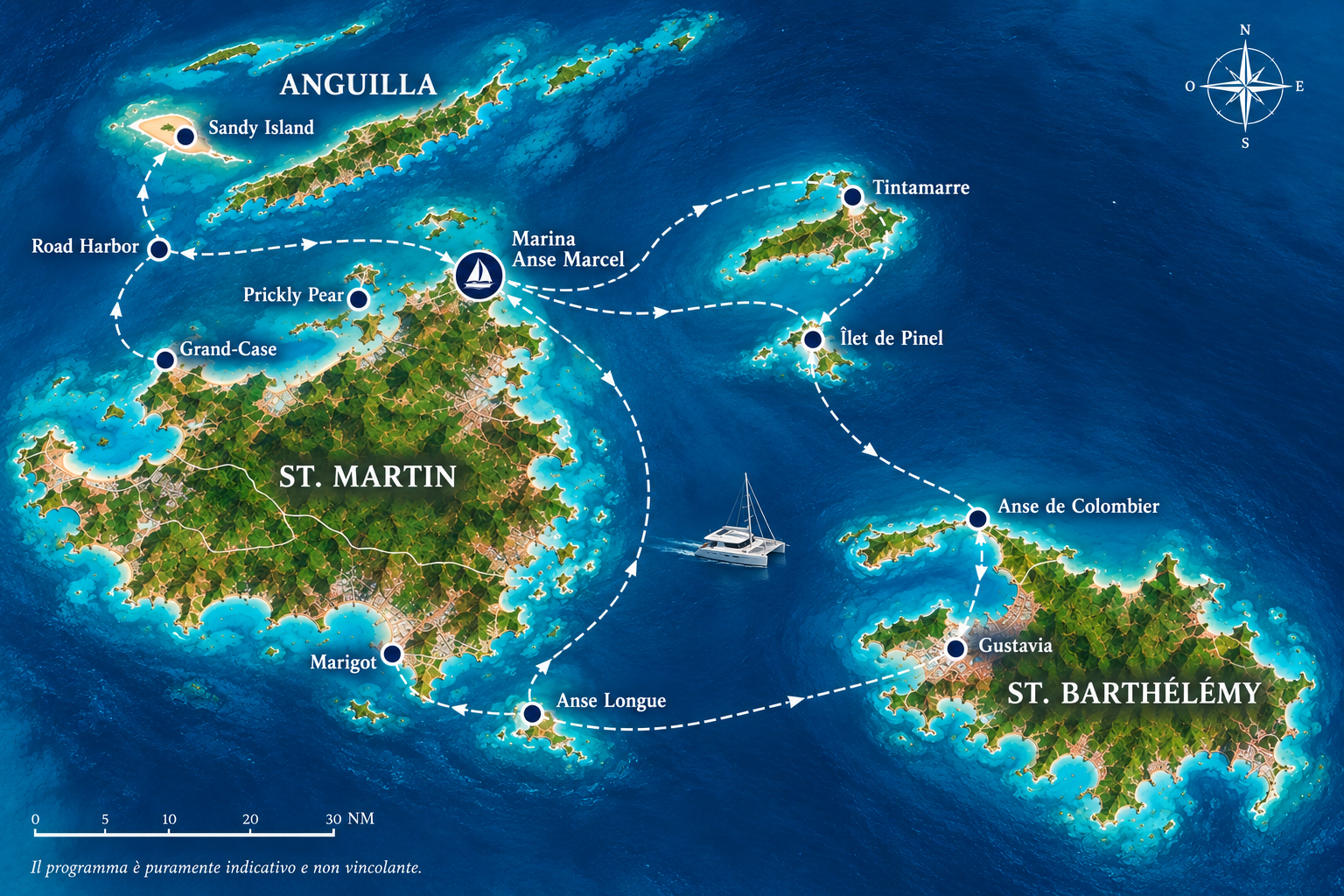 Itinerario St Barth Dream